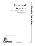 Speed Queen LTS90A Washer User Manual