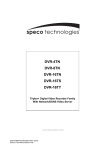 Speco Technologies DVR-16TN Camcorder User Manual