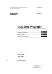 Sony VPL-CS2 Projector User Manual