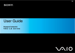 Sony VGC - LA Webcam User Manual