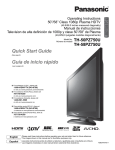 Sony TH-50PZ750U Flat Panel Television User Manual