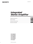 Sony TA-FE910R Stereo Amplifier User Manual