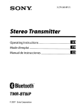 Sony STR-DE835 Satellite Radio User Manual