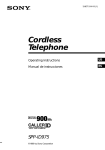 Sony SPP-ID975 Cordless Telephone User Manual