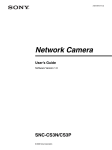 Sony SNC-CS3P Security Camera User Manual