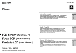 Sony SCPH-131 Flat Panel Television User Manual