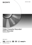 Sony RDR-VX410 DVD Recorder User Manual