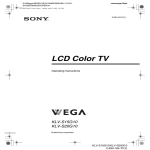 Sony PFM-500A3WE Flat Panel Television User Manual