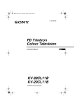 Sony KV-28CL11B Flat Panel Television User Manual