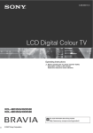 Sony KDL-40D3500 Flat Panel Television User Manual