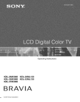 Sony KDL- 32ML 13fi Flat Panel Television User Manual