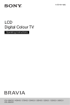 Sony KDL-26BX320 Flat Panel Television User Manual