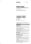 Sony ICF-S70 Radio User Manual