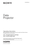 Sony FH31 Projector User Manual