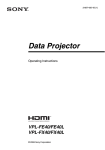 Sony FE40L Projector User Manual