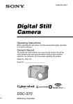Sony Ericsson DSC-S70 Digital Camera User Manual