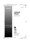 Sony DVP-NS41P DVD Player User Manual
