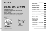 Sony DSC-F828 Digital Camera User Manual