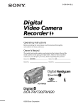 Sony DCR-TRV820 Camcorder User Manual