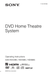 Sony DAV-HDX685 Home Theater System User Manual