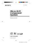 Sony CMT-CP505MD Speaker System User Manual
