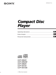 Sony CDP-XB720E CD Player User Manual
