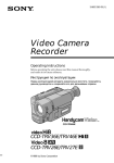 Sony CCD-TRV36E Camcorder User Manual