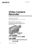 Sony CCD-TR411E VCR User Manual