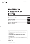 Sony ASD-3N/W Car Stereo System User Manual