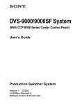 Sony 9000 Switch User Manual