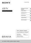 Sony 50R550A Flat Panel Television User Manual
