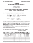 Sony 26-473-01 Car Video System User Manual