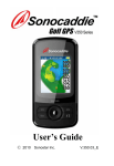 Sonocaddie V350 GPS Receiver User Manual