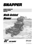 Snapper SGV13320KW Lawn Mower User Manual