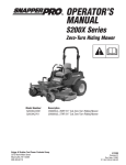 Snapper S200KAV2561, S200XK2761 Lawn Mower User Manual