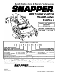 Snapper EZF2100DKU, EZF2300GKU, EZF5200M, EZF6100M Lawn Mower User Manual