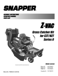 Snapper BH500 Lawn Mower User Manual