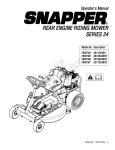 Snapper 7800779 Lawn Mower User Manual
