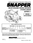 Snapper 381451HBVE Lawn Mower User Manual