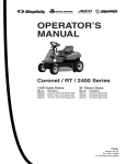 Snapper 2400 Series Lawn Mower User Manual