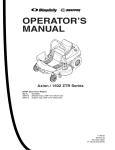 Snapper 150Z ZTR Series Lawn Mower User Manual