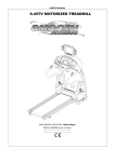 Smooth Fitness 9.45TV Treadmill User Manual