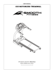 Smooth Fitness 835 Treadmill User Manual