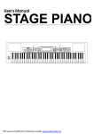 SMC Networks Stage Piano Electronic Keyboard User Manual