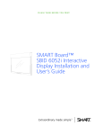 Smart Technologies 6052i Whiteboard Accessories User Manual