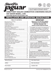 Slant/Fin J-390 Boiler User Manual