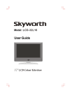 Skyworth LCD-32L16 Flat Panel Television User Manual