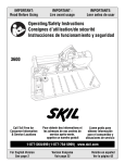 Skil 3600 Saw User Manual