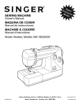 Singer 384. 18028300 Sewing Machine User Manual