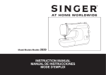 Singer 2639 Sewing Machine User Manual